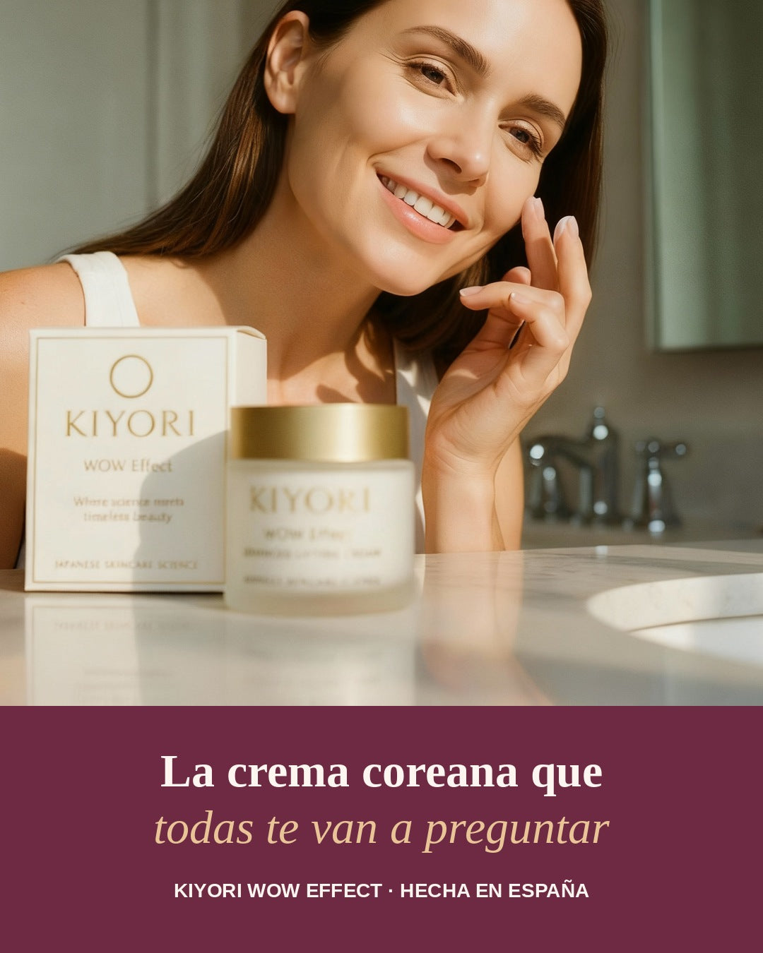 Crema facial coreana WOW Effect | Kiyori – Hidratación luminosa