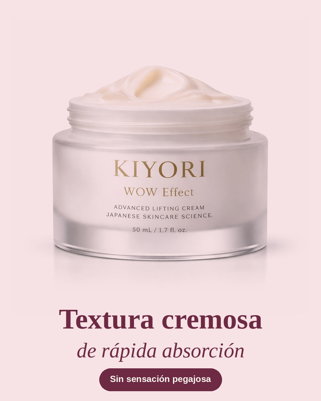 Crema facial coreana WOW Effect | Kiyori – Hidratación luminosa