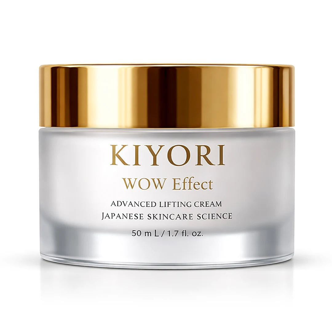 Crema facial coreana Kiyori WOW Effect, tarro de 50 ml con tapa dorada