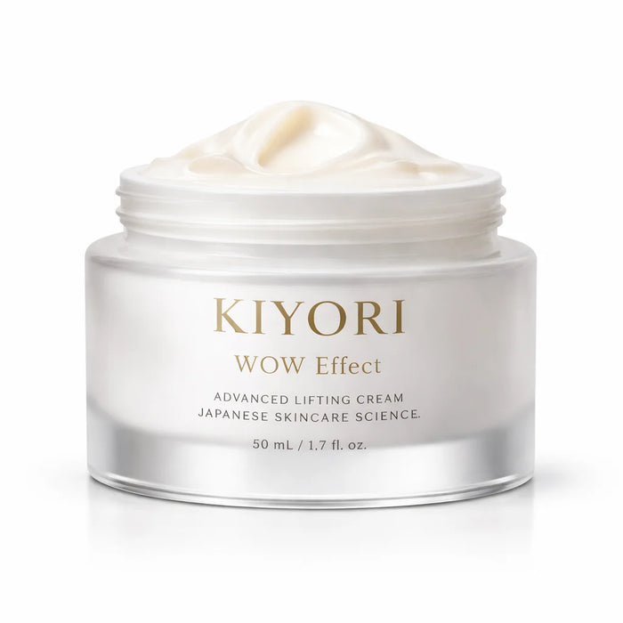 Textura cremosa de la crema facial coreana Kiyori WOW Effect